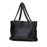 Glazed Calfskin Tweed Tweedy Shopping Tote